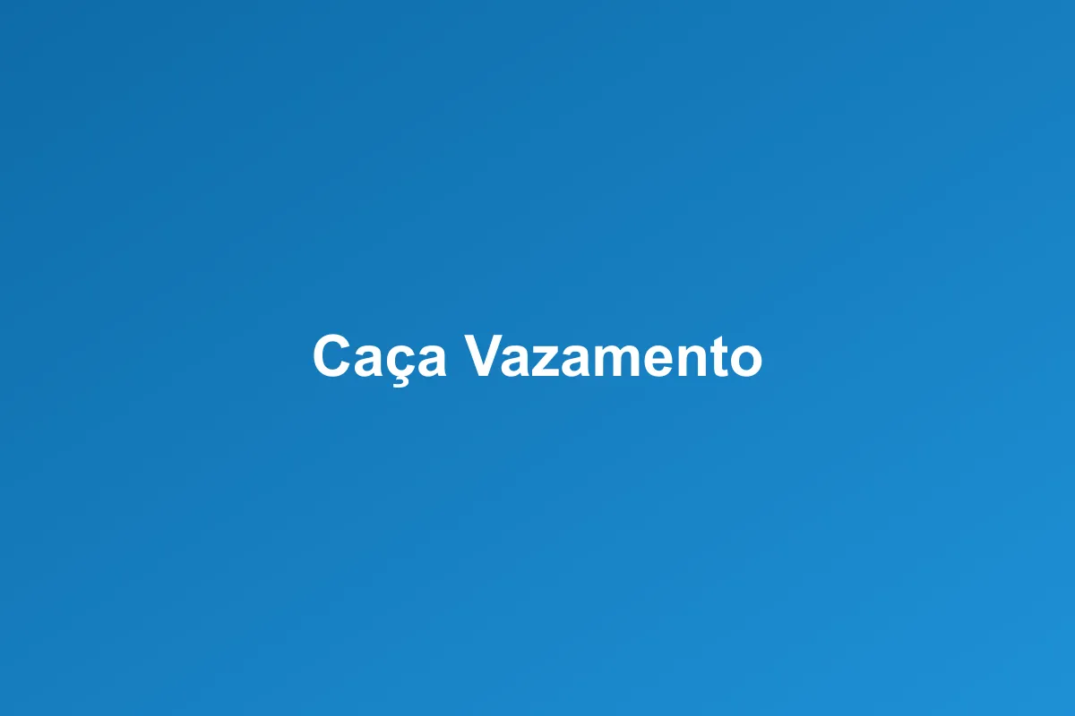 Caça-vazamento de Gás em Vila Velha